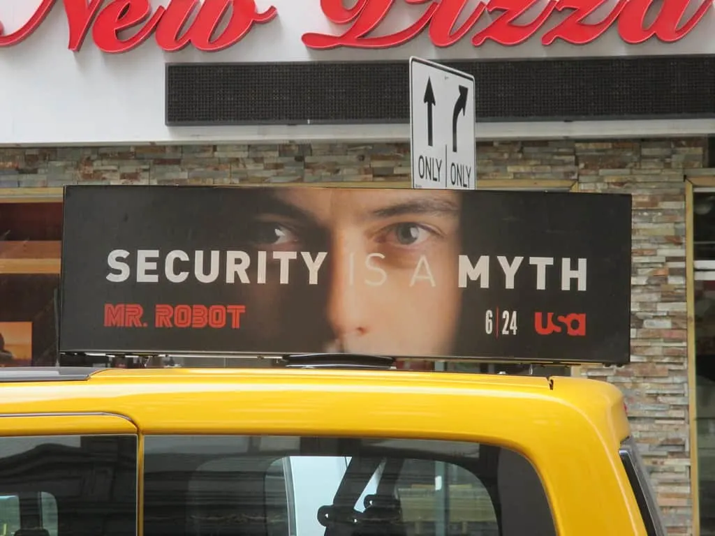 Privacy is a Myth - Mr Robot Billboard AD 4923